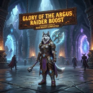 Promotional image representing the Glory of the Argus Raider Boost service