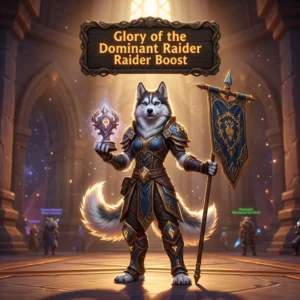 Promotional image for the Glory of the Dominant Raider Boost service