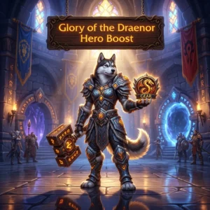 Promotional image representing the Glory of the Draenor Hero Boost service