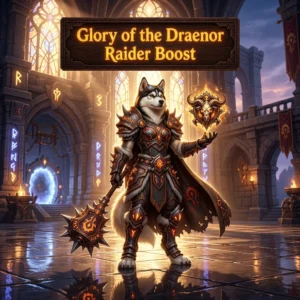 Promotional image representing the Glory of the Draenor Raider Boost service