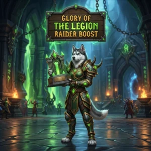 Promotional image for the Glory of the Legion Raider Boost raider boost service