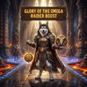 Promotional image representing the Glory of the Omega Raider Boost product and its associated boost offering