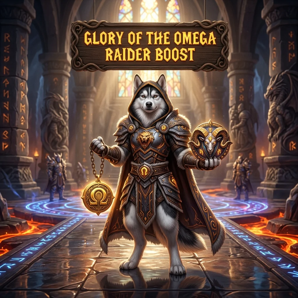 Promotional image representing the Glory of the Omega Raider Boost product and its associated boost offering