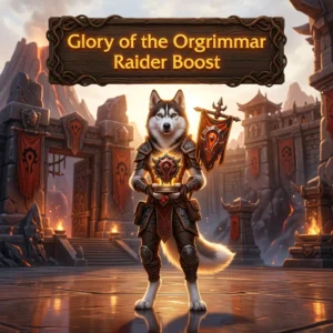 Promotional image for the Glory of the Orgrimmar Raider Boost service