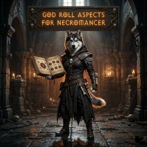 Promotional image for God Roll Aspects for Necromancer Boost in Diablo 4, focused on Necromancer aspect optimization.
