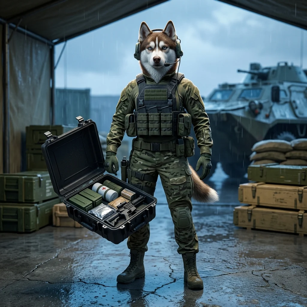 Ảnh minh họa mang không khí trò chơi cho Gói Khởi Đầu trong Wardogs, không có chữ hoặc ký hiệu dễ đọc