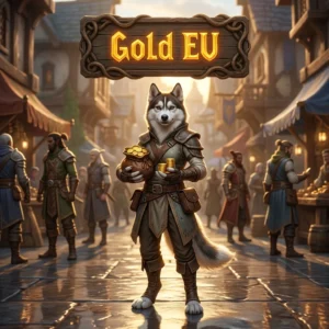 Promotional image for the Gold (EU) Boost in WoW Forever service, focused on EU gold boosting.