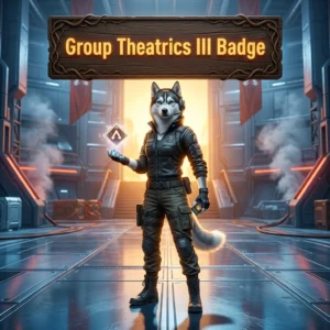 Promotional image for the Group Theatrics III Badge Boost service in Apex Legends