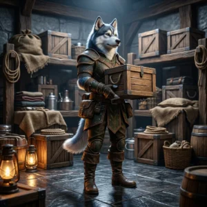 Illustration générique de boîtes de ravitaillement dans un univers de jeu fantastique