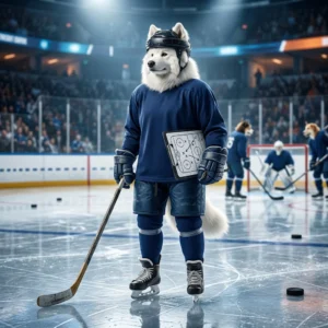Grafica promozionale a tema NHL associata a guide gratuite, senza testo leggibile né elementi identificativi specifici