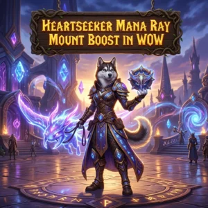 Promotional image representing the Heartseeker Mana Ray Mount Boost service in WoW