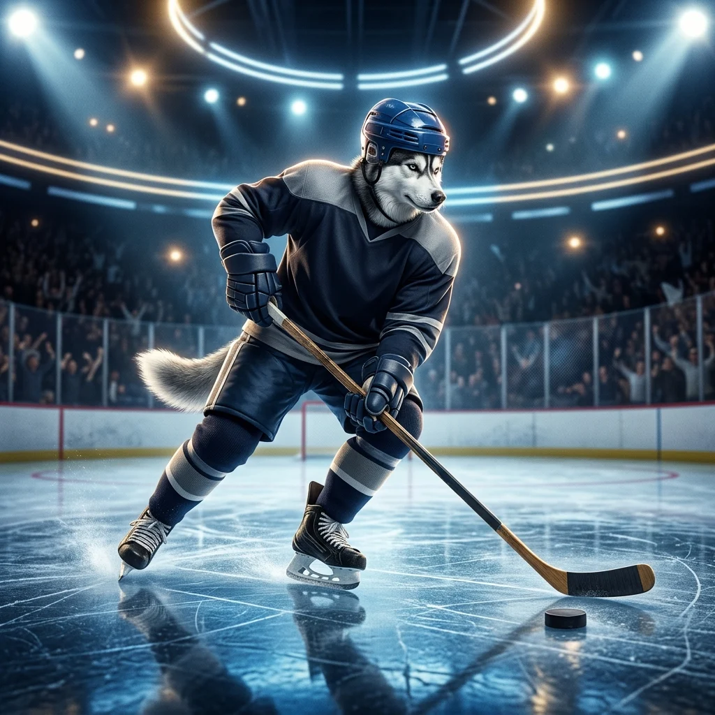 Ilustrace herního bonusu s hodinovým trváním pro NHL bez zobrazeného textu