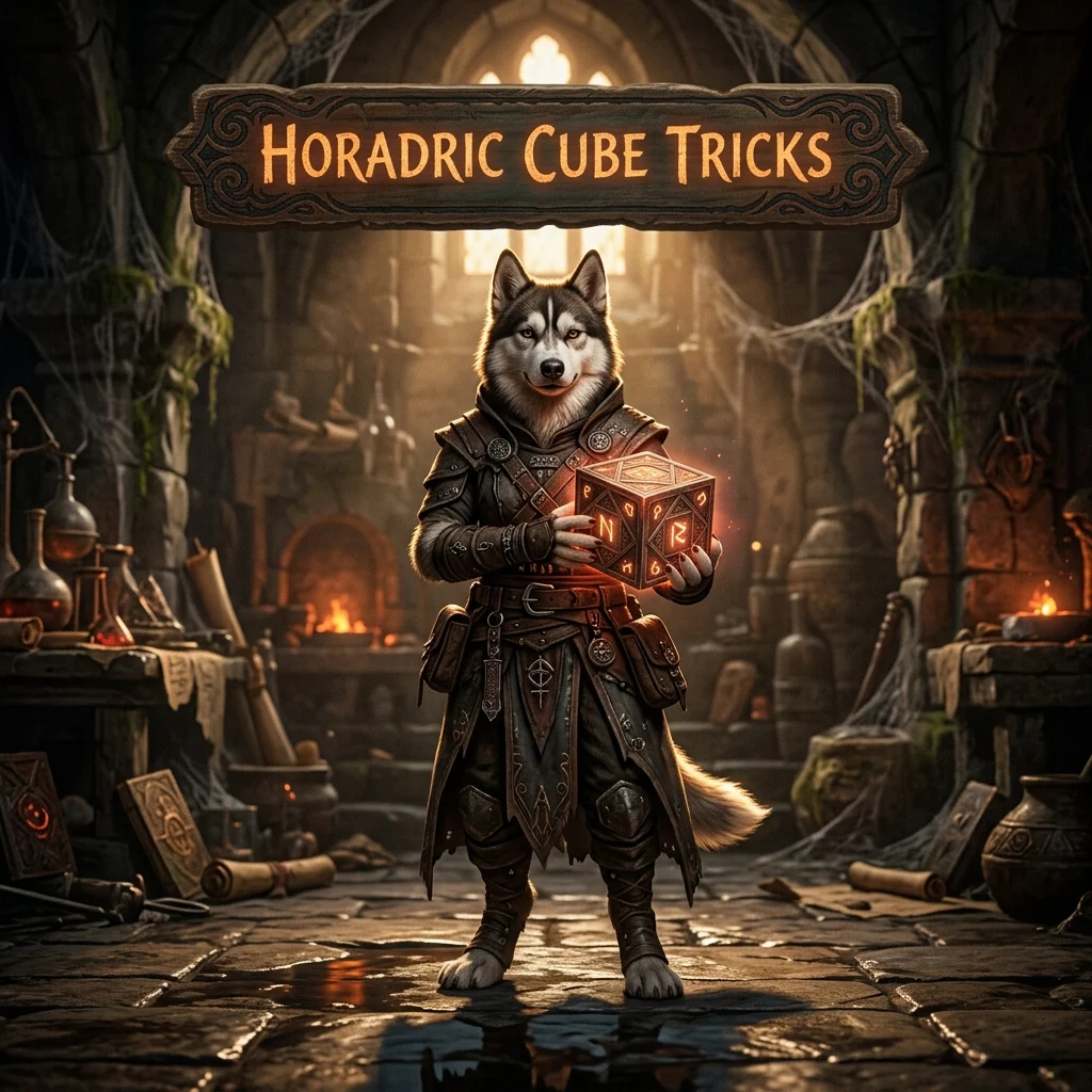 Promotional image for Horadric Cube Tricks in Diablo 4 Season 15, focused on the product’s Diablo 4 Season 15 topic.