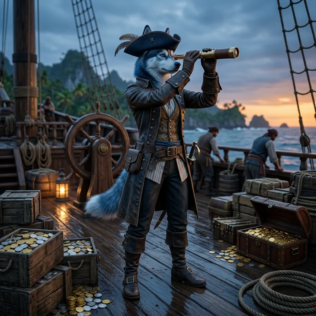 Mchoro wa mandhari ya Sea of Thieves unaowakilisha huduma za boost kwa wachezaji.