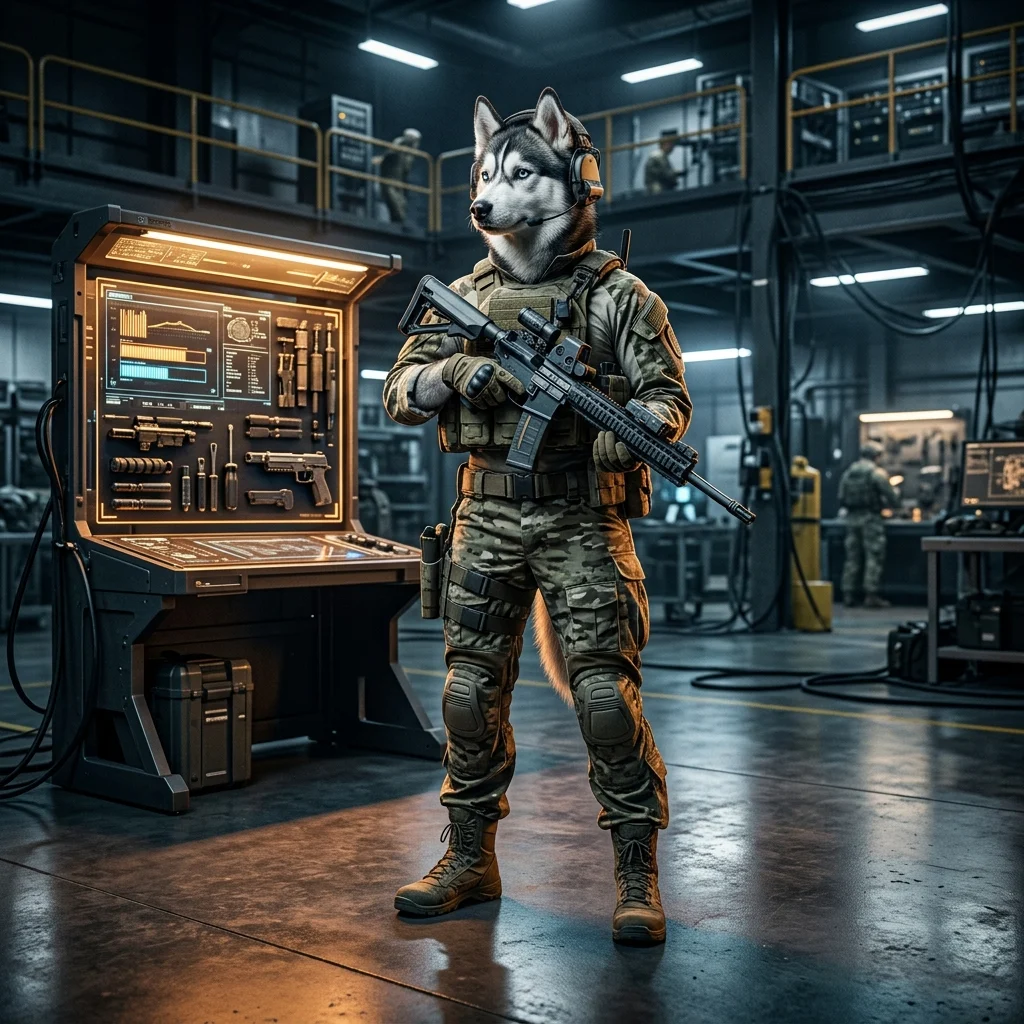 Mchoro unaowakilisha huduma za kuongeza viwango vya War Dogs katika mchezo wa video.