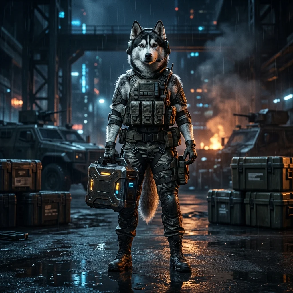Illustratie voor het huren van een booster in Wardogs, zonder leesbare tekst of herkenbare interface.