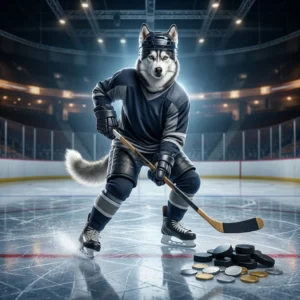 Illustrazione promozionale senza testo relativa a un incremento di crediti NHL