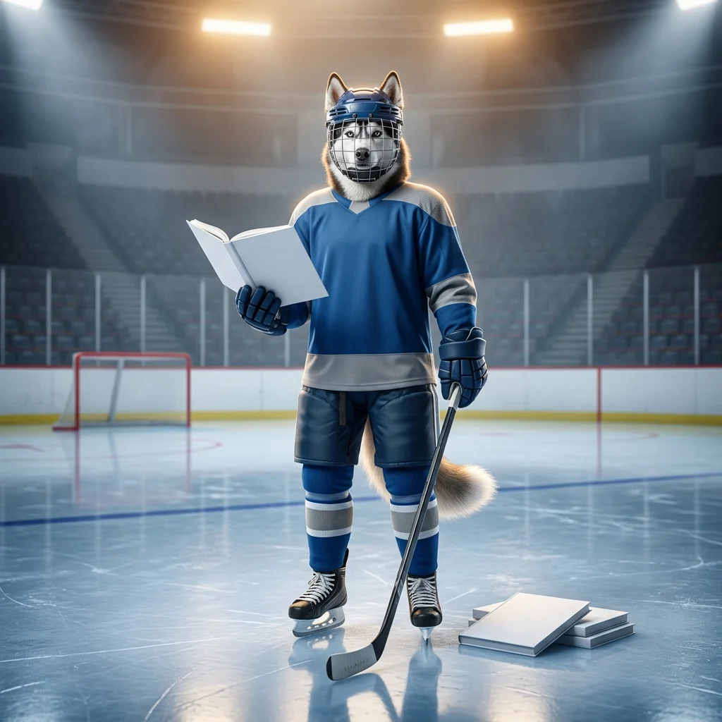 Thematische Illustration zu kostenlosen NHL-Guides ohne lesbaren Text oder erkennbare Beschriftungen