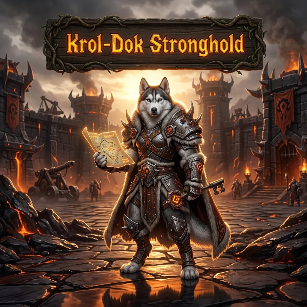 Promotional image for the Krol-Dok Stronghold Boost service in WoW Forever.