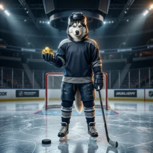 Promocijska grafika, povezana z nakupom kovancev za športno igro NHL 26.