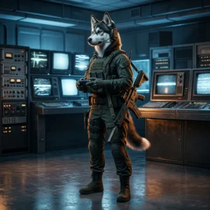 Ilustrasi bertema Call of Duty: Black Ops 6 untuk memperkenalkan layanan joki permainan.
