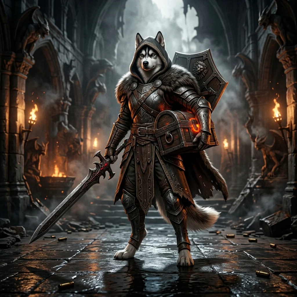 Ilustrasi layanan joki Diablo 4 dengan suasana permainan fantasi gelap tanpa teks atau tanda yang dapat dibaca.