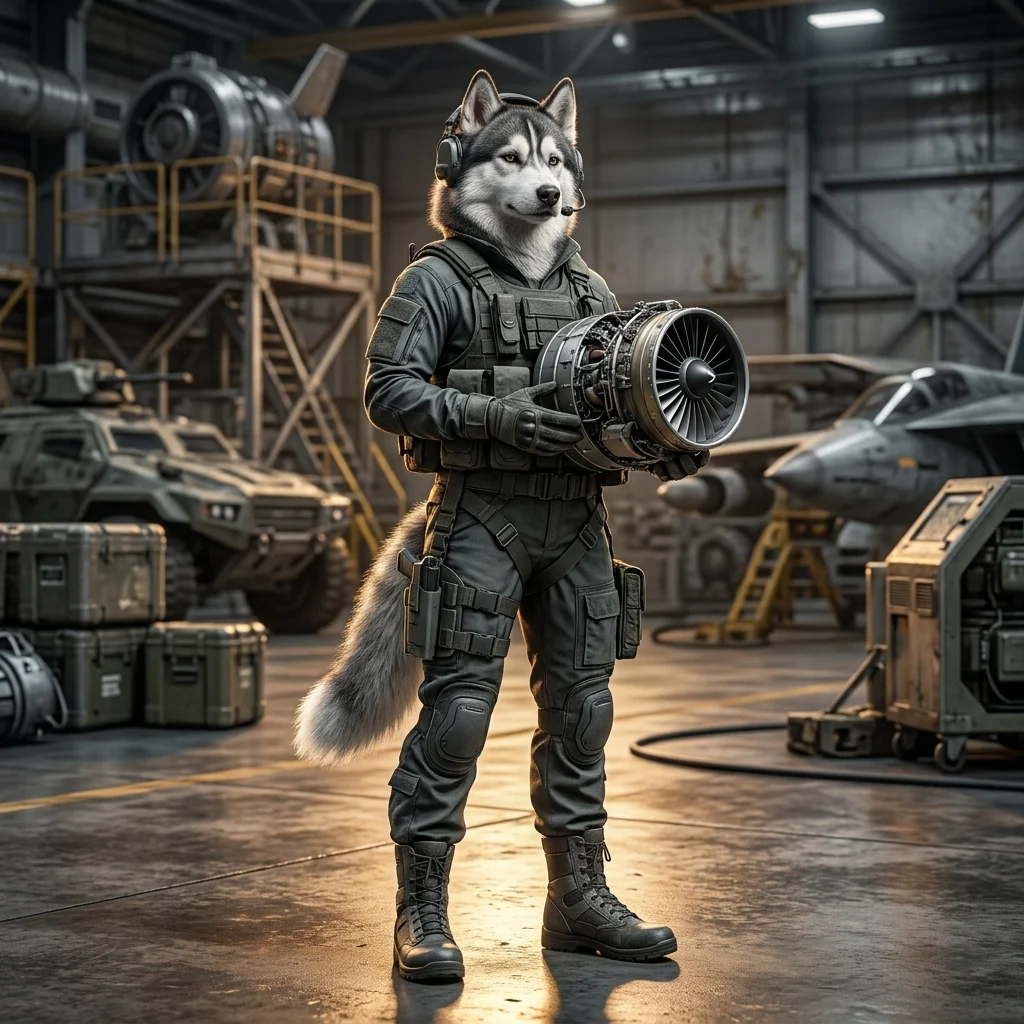 Mynd sem kynnir möguleikann á að leigja túrbínu í Wardogs, án sýnilegs texta eða skilta.