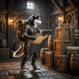 Illustration einer Nachschubkiste in einer fantastischen Spielwelt von WoW Forever, ohne lesbaren Text oder sichtbare Zeichen.