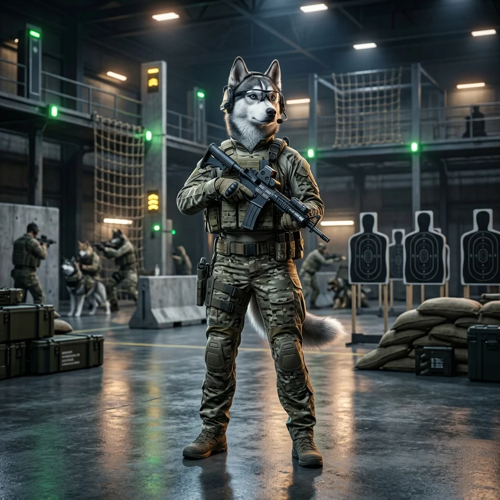 Spielbezogene Illustration zu Leveling-Boost-Diensten in Wardogs ohne lesbaren Text oder erkennbare Beschriftungen.