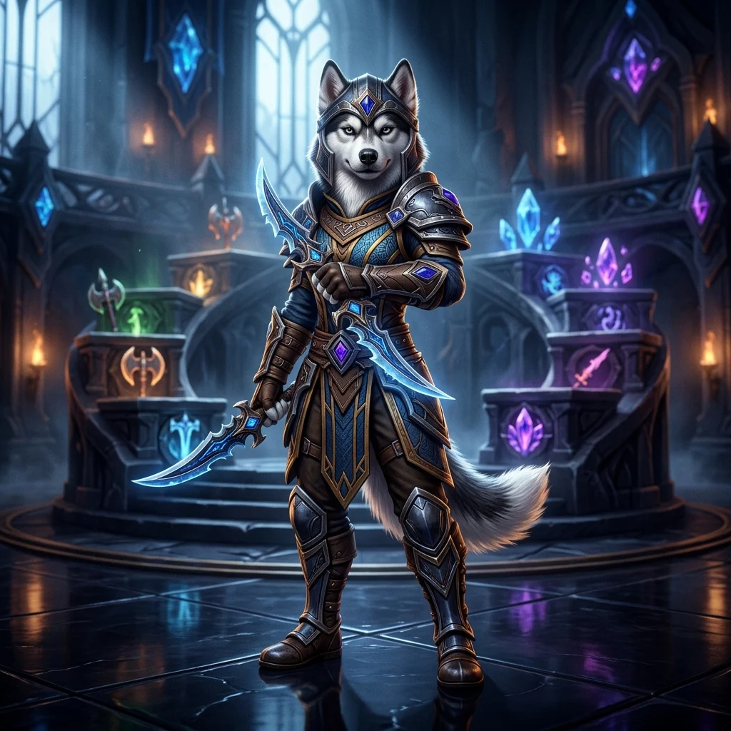 Ilustración de fantasía para una lista de niveles de Solo Shuffle de la Temporada 2 de Midnight, sin texto legible.