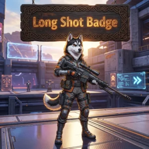 Promotional image for the Long Shot Badge Boost service in Apex Legends