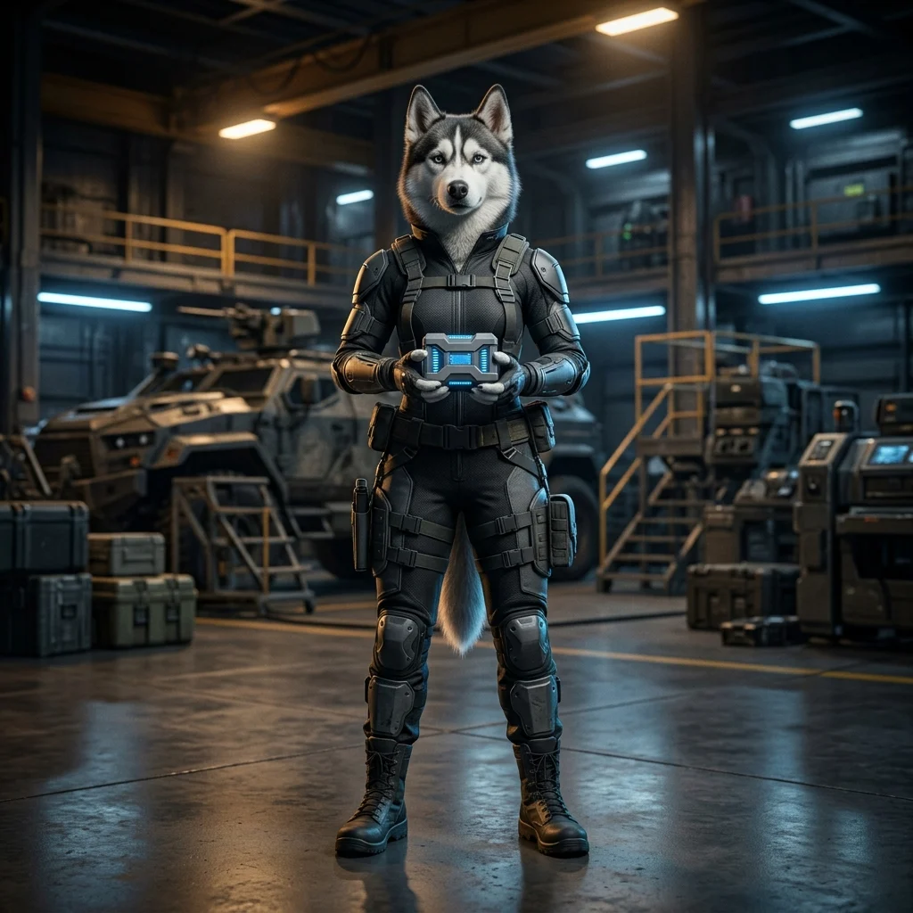 Illustration promotionnelle présentant le service de location d’un booster dans l’univers de Wardogs