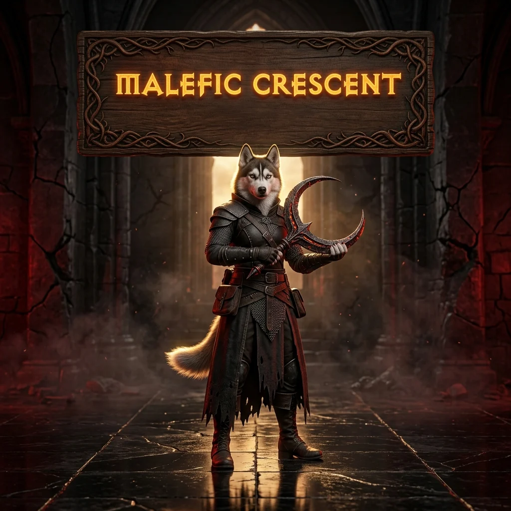 Promotional image for Malefic Crescent Boost in Diablo 4, representing the named in-game boosting service.