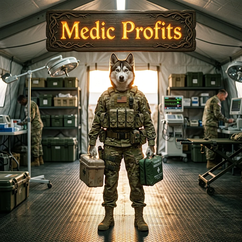 Promotional image for Medic Profits in Wardogs, representing the product by its exact title.