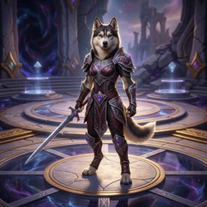 Dynamische Fantasy-Spielszene als Titelbild zur Solo-Shuffle-Rangliste der zweiten Saison von Midnight in World of Warcraft.