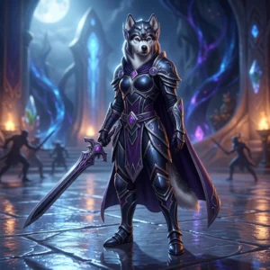 Itinatampok na artwork para sa listahan ng tier ng PvP sa Midnight Season 2, na walang nakikitang mababasang teksto o karatula.