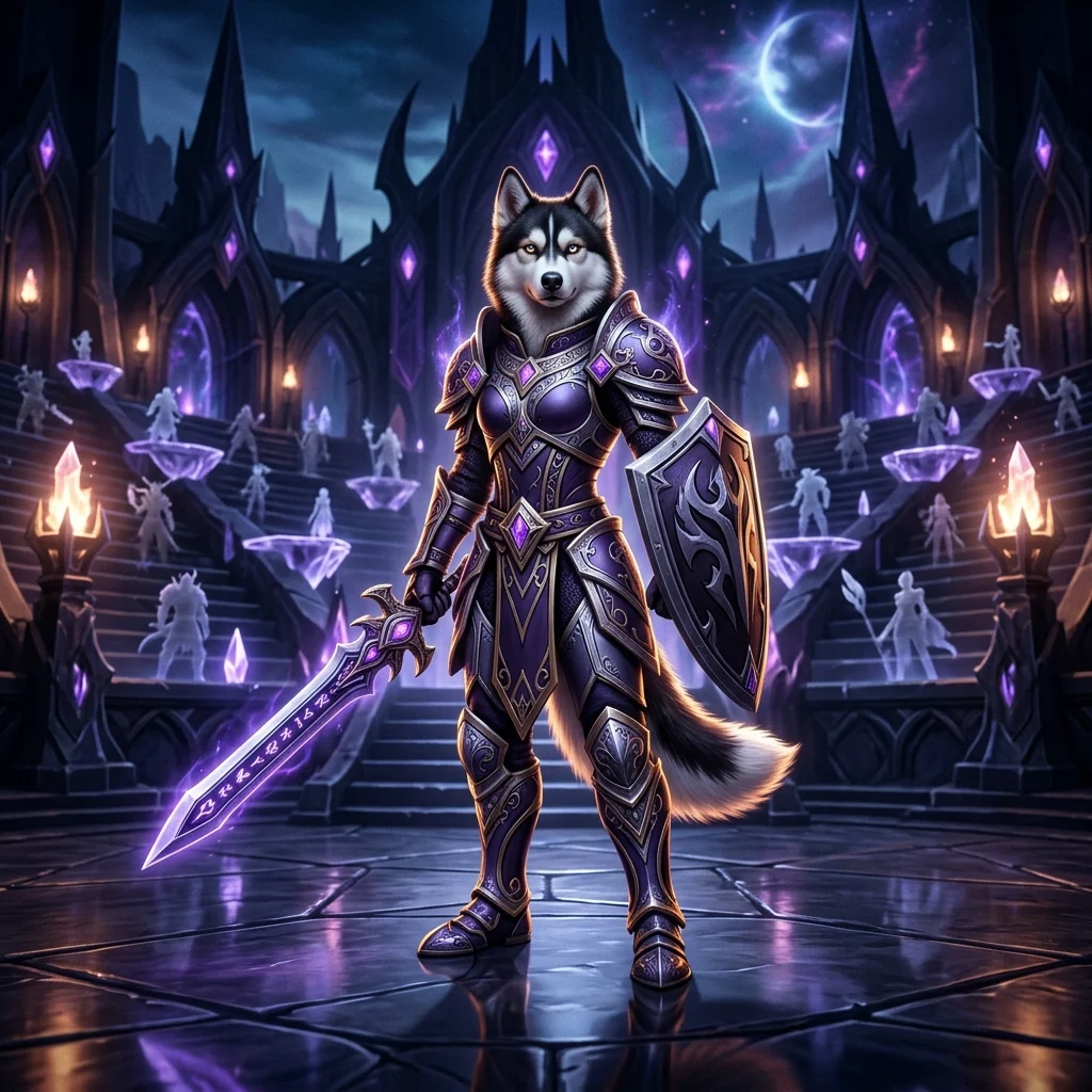 Listræn mynd tengd annarri Midnight-þáttaröðinni og Solo Shuffle-stigatöflu í World of Warcraft, án sýnilegs texta eða merkja.
