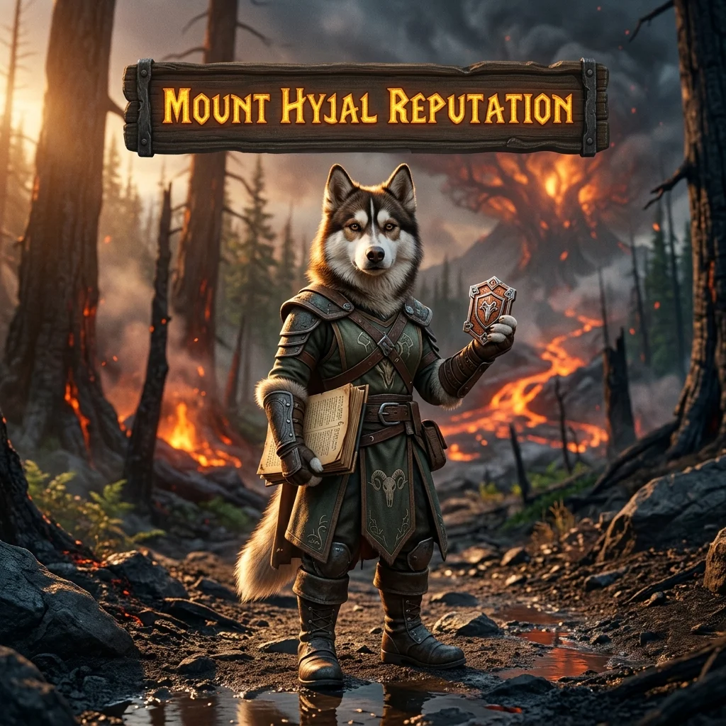 Promotional image for the Mount Hyjal Reputation Boost in WoW Forever service