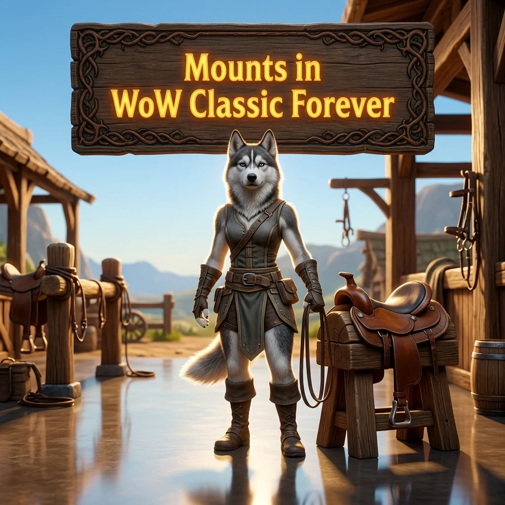 Promotional image for Mounts Boosting Services in WoW Classic Forever, a WoW Classic Forever service focused on mount boosting.