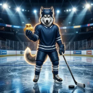Ảnh minh họa nội dung mua coin NHL 26, thể hiện chủ đề thể thao khúc côn cầu trên băng.