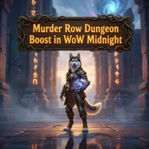 Promotional image for Murder Row Dungeon Boost in WoW Midnight, a WoW Midnight dungeon boost service.
