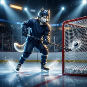 NHL 26లో గోల్ సాధించే ఉత్కంఠను సూచించే మంచు మైదానంలోని హాకీ ఆట దృశ్యం; చదవగలిగే వచనం లేదా గుర్తులు లేవు.
