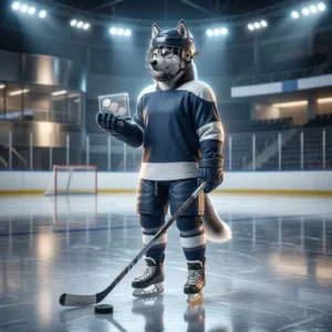 아이스하키 게임 NHL 26의 코인 구매 서비스를 표현한 홍보용 대표 이미지로, 읽을 수 있는 문구나 표지판 없이 게임 관련 분위기를 전달합니다.