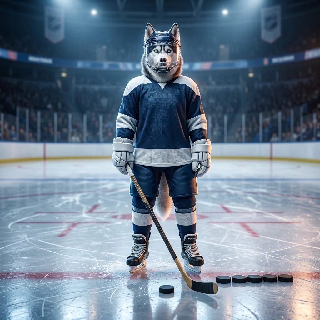 Promotionele afbeelding voor NHL boostingdiensten, met een sfeervolle digitale hockeysetting zonder leesbare tekst.