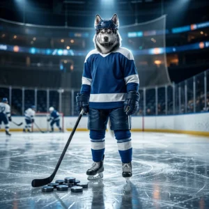 NHL monetų papildymo paslaugą vaizduojanti žaidimų tematikos skaitmeninė iliustracija