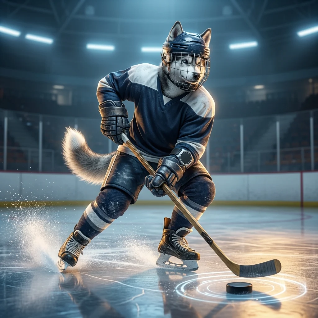NHL गेम के लिए घंटे के आधार पर बूस्टिंग सेवा का सामान्य डिजिटल गेमिंग चित्रण