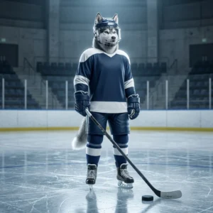 NHL 시간제 대리 플레이 서비스를 소개하는 대표 아트워크 이미지로, 게임 관련 분위기를 담고 있으며 읽을 수 있는 문구나 표지판은 보이지 않습니다.