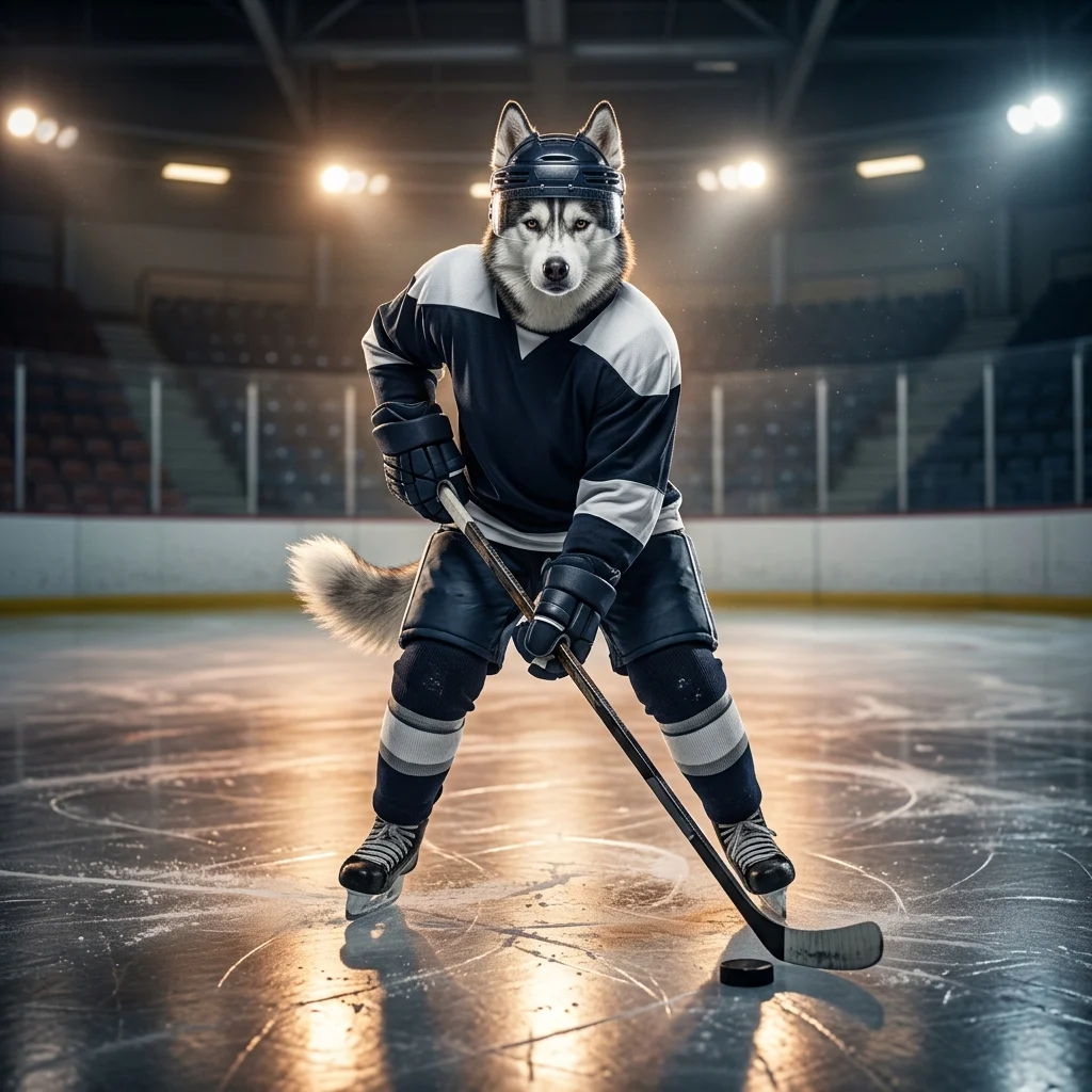 NHL游戏代练服务的主题插图，呈现冰球竞技氛围与在线游戏场景，突出专业协助、进度提升和便捷服务体验，画面不含可读文字或标识，适合用于服务介绍