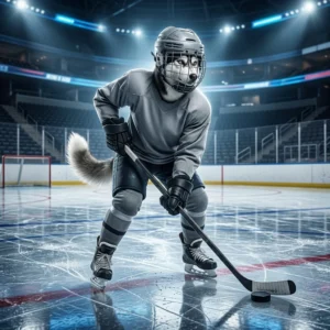 NHL游戏每小时代练服务的主题宣传图，呈现冰球竞技相关的游戏氛围与服务场景；画面不含可读文字、标识或具体品牌信息，适合作为服务详情页配图。