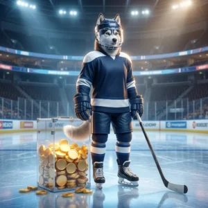 NHL金币加速相关产品的游戏主题宣传艺术图，用于传达资源提升与便捷体验的概念，画面不含可辨识文字或标志，整体以概念化构图呈现，适合作为产品封面和详情页配图。